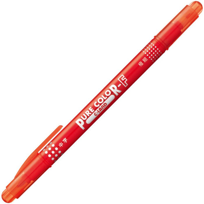 Mitsubishi Pencil Pure Color F Red Water-Based Pen Pack of 10