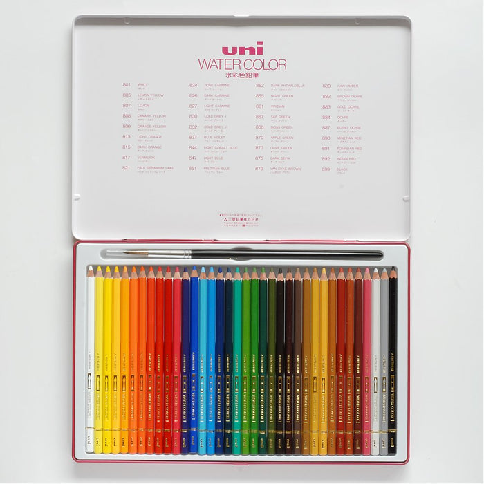 Mitsubishi Pencil 36-Color Watercolor Set - Uni Water Color Uwc36C-Kiichin - The #1 Place for Japanese Goods in Your Hand!