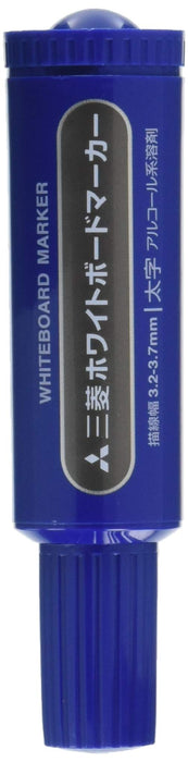 Mitsubishi Pencil Whiteboard Markers Bold Round Tip Blue 10-Pack Pwb7M 33