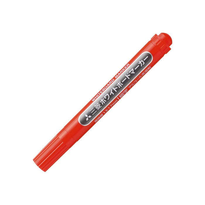 Mitsubishi Pencil Whiteboard Marker Fine Point Round Lead Red Pwb2M.15