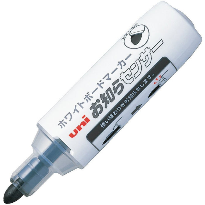 Mitsubishi Pencil - Bold Black Whiteboard Marker with Notification Sensor 3 Pieces