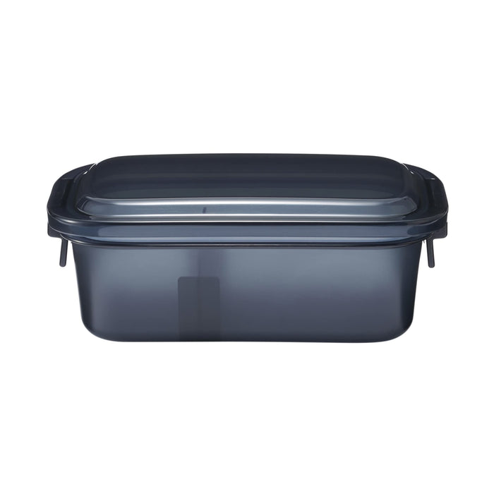 Muji Easy-To-Wash Black Lunch Box 670Ml Efficient Food Storage 82994308
