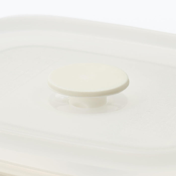 Muji Small Enamel Storage Container with Airtight Valve Lid 44402276