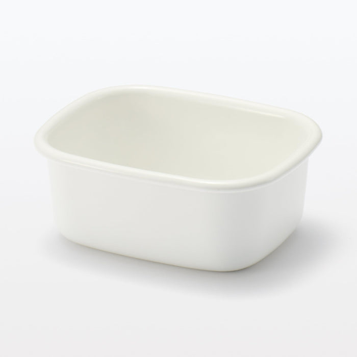 Muji Small Enamel Storage Container Mdp11A3S with Lid Options