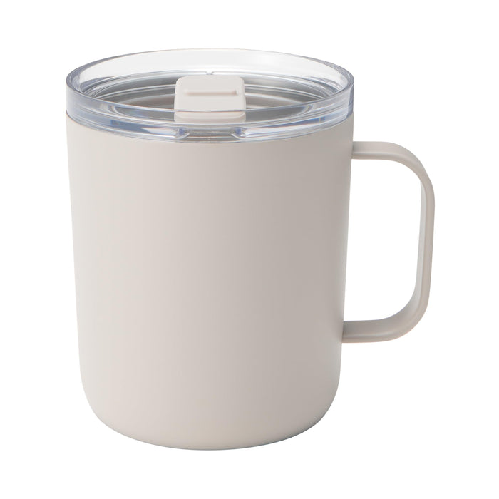 Muji Gray Beige 400ml Graduated Thermal Insulation Mug with Lid
