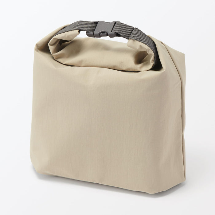 Muji Beige Height Adjustable Lunch Bag Roll Top Large Size 84843082