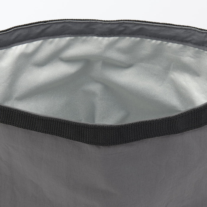 Muji Gray Roll Top Height Adjustable Large Lunch Bag 84843099