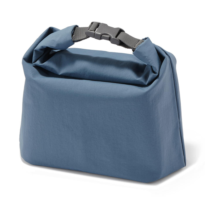 Muji Large Smoky Blue Roll Top Lunch Bag Height Adjustable 84905407