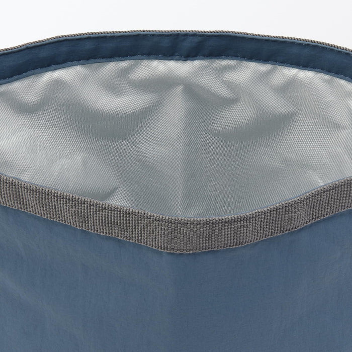 Muji Large Smoky Blue Roll Top Lunch Bag Height Adjustable 84905407
