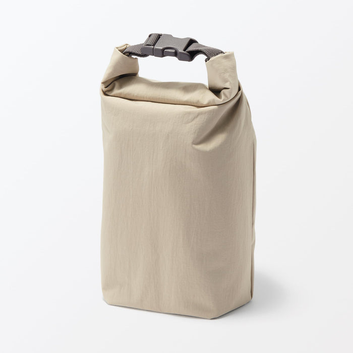 Muji Adjustable Small Lunch Bag Roll Top Beige - Model 84843051