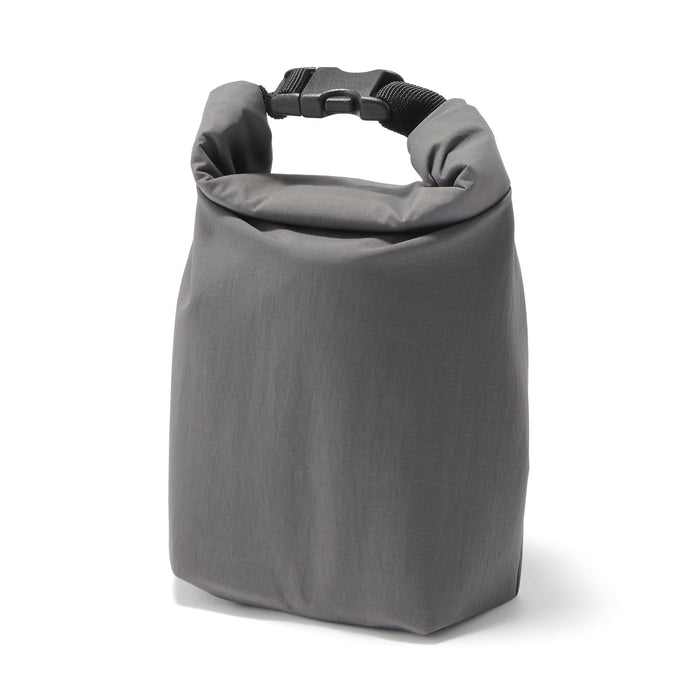 Muji Height Adjustable Small Gray Lunch Bag Roll Top Style 84843068