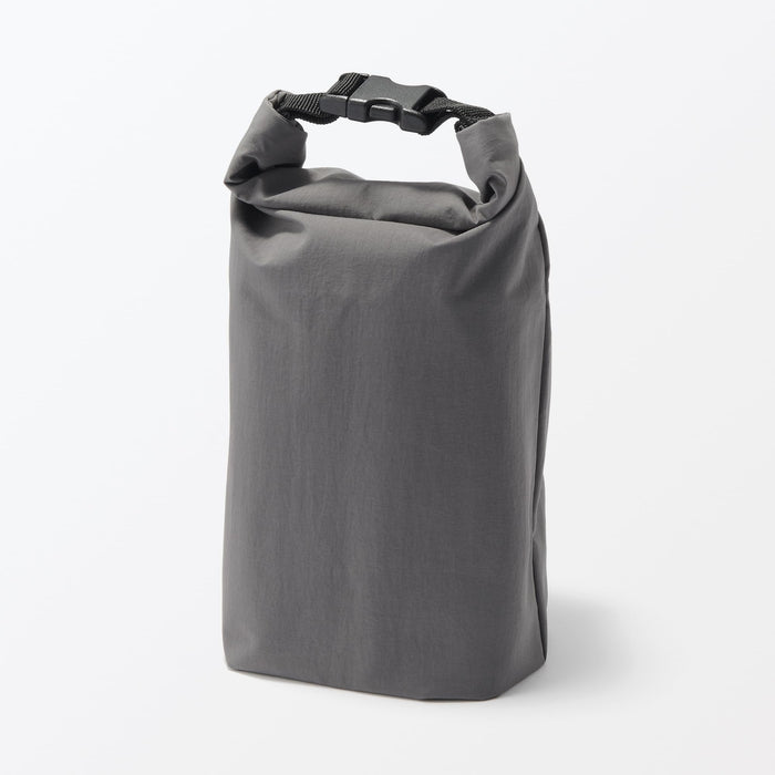 Muji Height Adjustable Small Gray Lunch Bag Roll Top Style 84843068