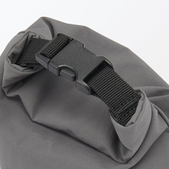 Muji Height Adjustable Small Gray Lunch Bag Roll Top Style 84843068