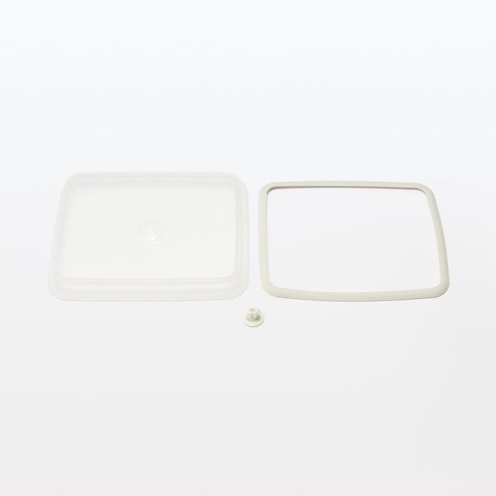 Muji Large Enamel Storage Container Lid with Valve and Gasket Included