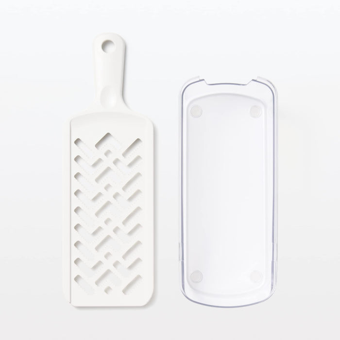 Muji Light Grater with Tray 9.5x29.5x6.4cm 44314333 - Durable Kitchen Tool