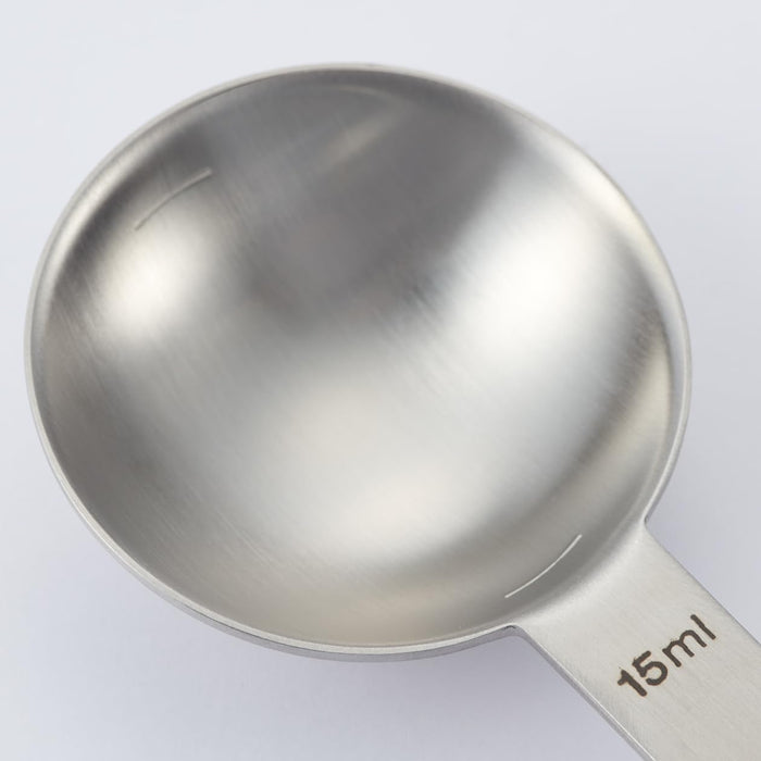 Muji Long Handle Measuring Spoon Large Silver Mcd55A6S High-Quality Tool