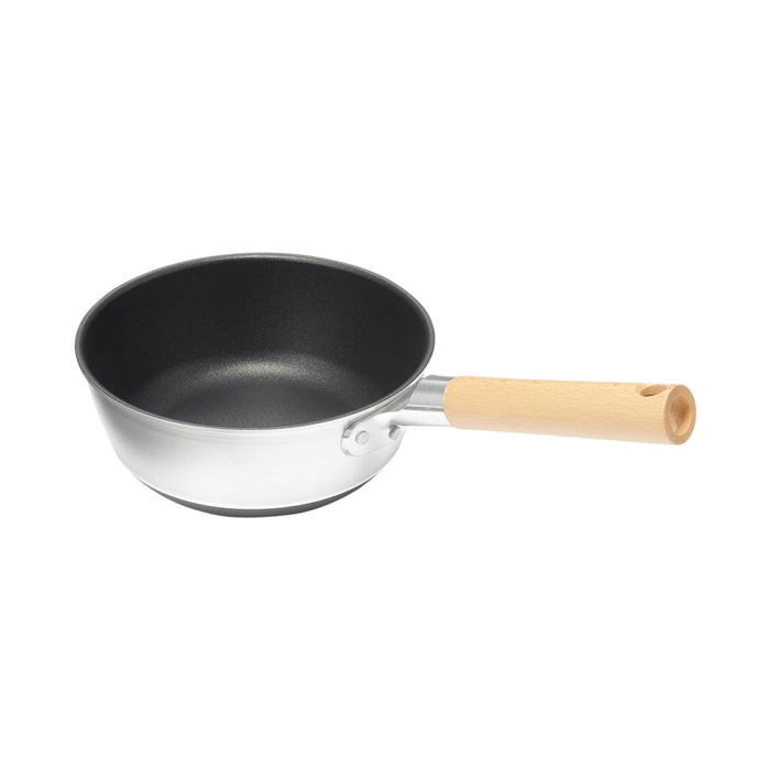 Muji Non-Stick Deep Frying Pan and Pot 20cm Diameter IH Compatible