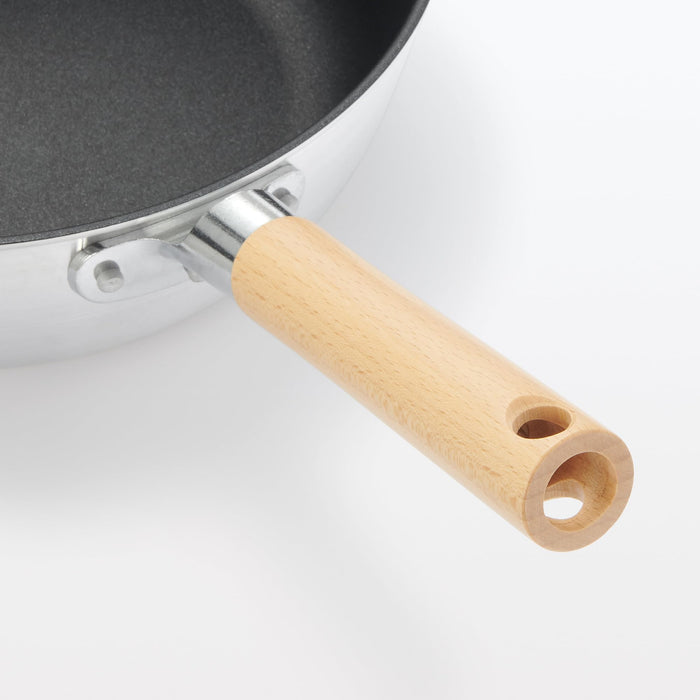 Muji 28Cm Non-Stick Deep Frying Pan and Pot for Gas Stove
