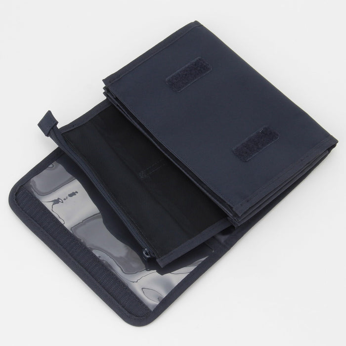 Muji Navy Polyester A6 Maternal and Child Health Handbook Case Small