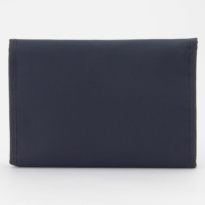Muji Large Navy Polyester Health Handbook Case B6/A5 Compatible
