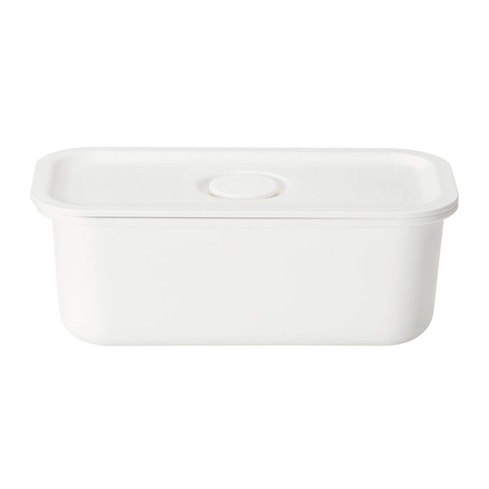Muji Polypropylene White Lunch Box with Valve 175ml Storage Container