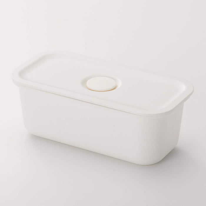 Muji Polypropylene White Lunch Box with Valve 175ml Storage Container