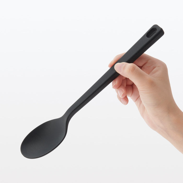 Muji Small Black Silicone Cooking Spoon 25cm Length 84376429