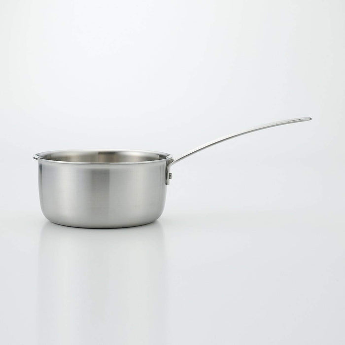 Muji 1.5L Stainless Steel Saucepan with Aluminum Core 36x13cm Silver