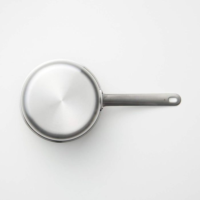 Muji 1.5L Stainless Steel Saucepan with Aluminum Core 36x13cm Silver
