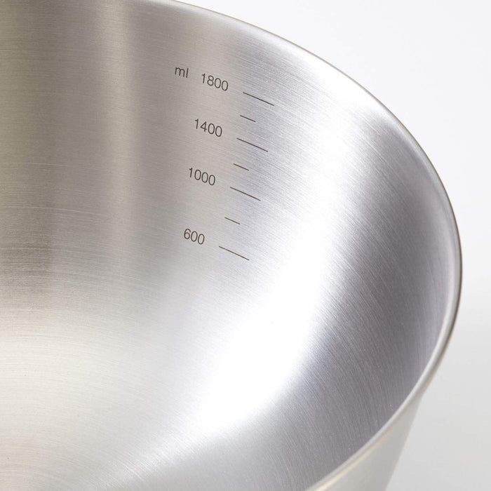 Muji Stainless Steel Bowl Silver 22cm Diameter 9.5cm Height MCC16A9S