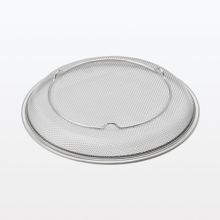 Muji Large Stainless Steel Flat Colander 22.5cm Dia x 3.5cm Height