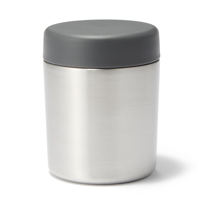Muji Insulated Soup Jar 300ml Silver - Wide Mouth Easy to Clean