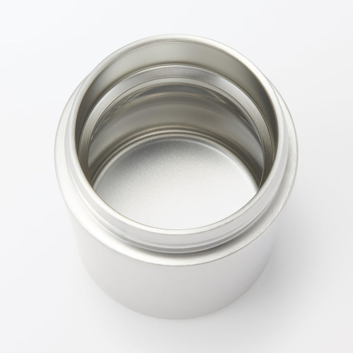 Muji Insulated Soup Jar 300ml Silver - Wide Mouth Easy to Clean