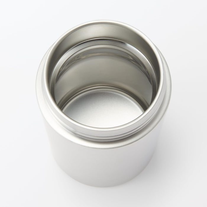 Muji Insulated Soup Jar Silver 430ml Wide-Mouth Easy Clean 84334580