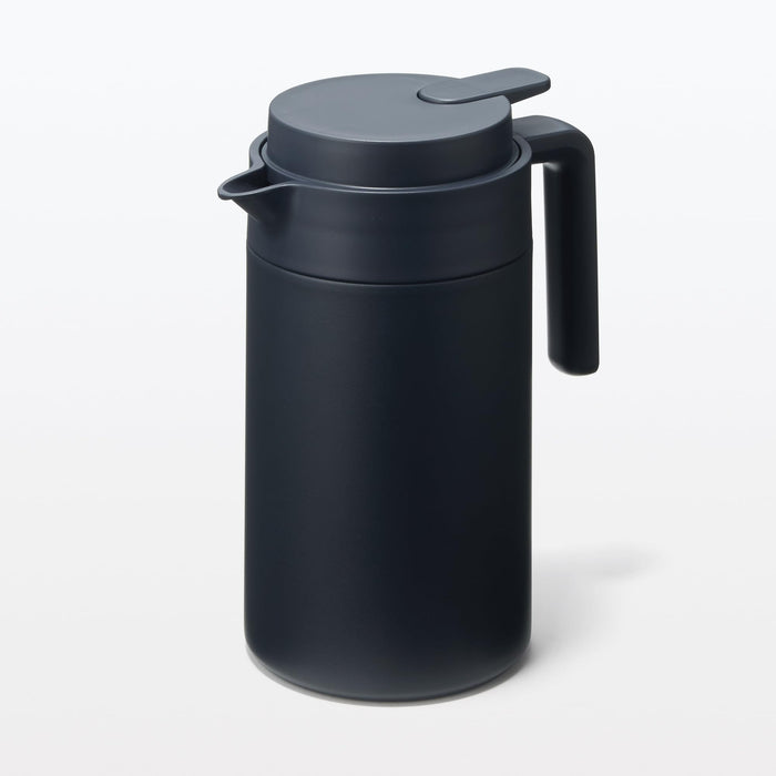 Muji Black 1.3L Wide-Mouthed Insulated Tabletop Pot Easy to Clean