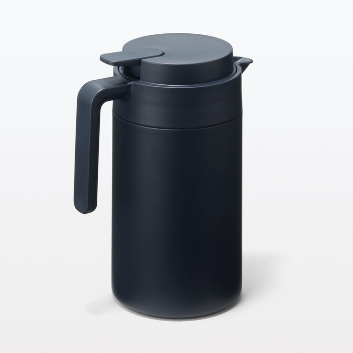 Muji Black 1.3L Wide-Mouthed Insulated Tabletop Pot Easy to Clean