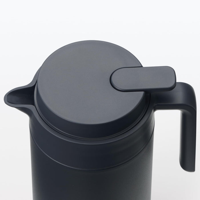 Muji Black 1.3L Wide-Mouthed Insulated Tabletop Pot Easy to Clean