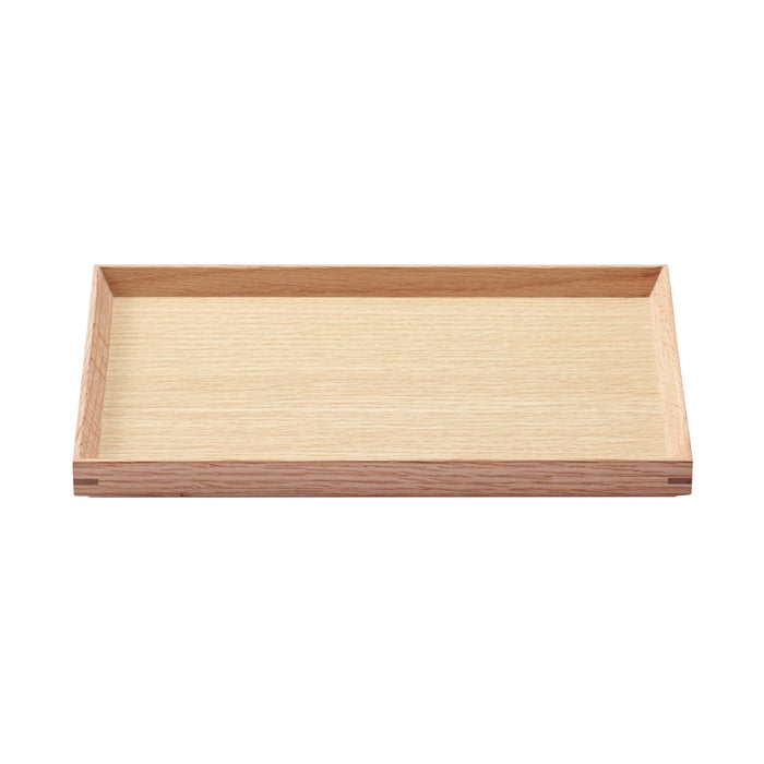 Muji Wooden Square Tray Natural 27x19x2cm Durable Serving Tray