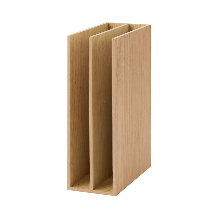 Muji A5 Wooden Storage Stand 8.4x17x25.2cm Durable Office Organizer