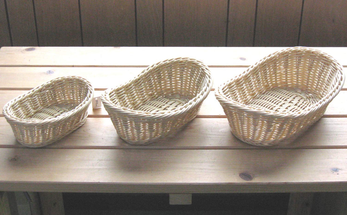Nagao 20cm Brown Washable Fruit Basket Boat Shape-Kiichin - The #1 Place for Japanese Goods in Your Hand!