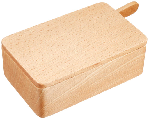 Nagao Beech Wood Butter Case with Knife - Durable Wooden Design-Kiichin - The #1 Place for Japanese Goods in Your Hand!