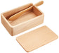 Nagao Beech Wood Butter Case with Knife - Durable Wooden Design-Kiichin - The #1 Place for Japanese Goods in Your Hand!