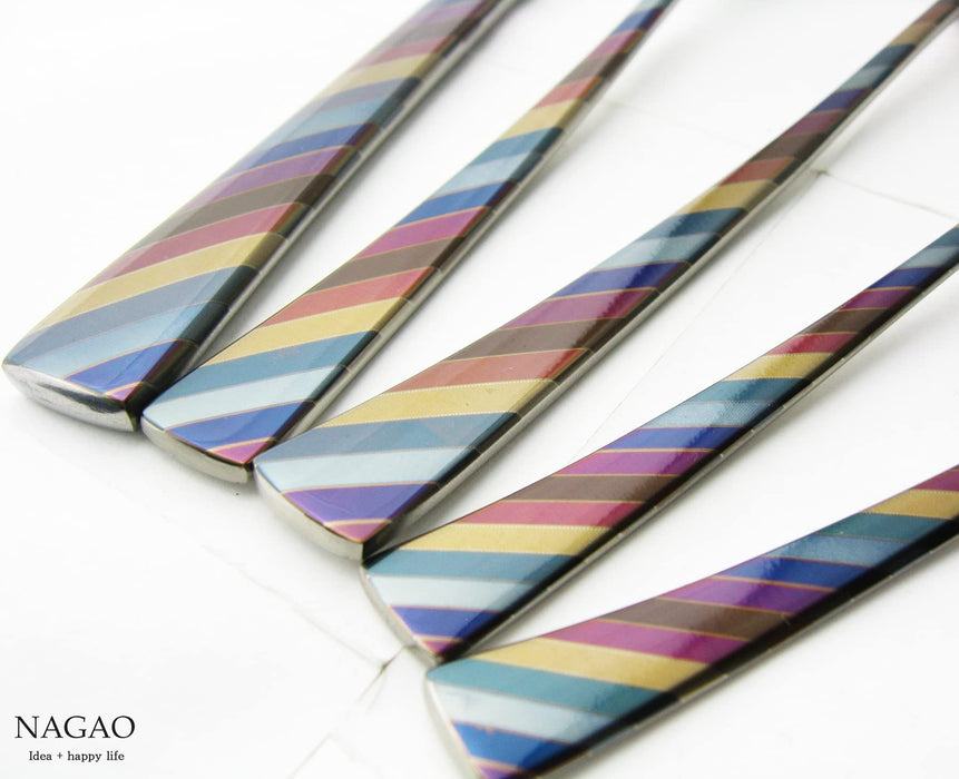 Nagao Niji Coffee Spoon 11.6cm Stainless Steel Multi-Color Japan Made-Kiichin - The #1 Place for Japanese Goods in Your Hand!