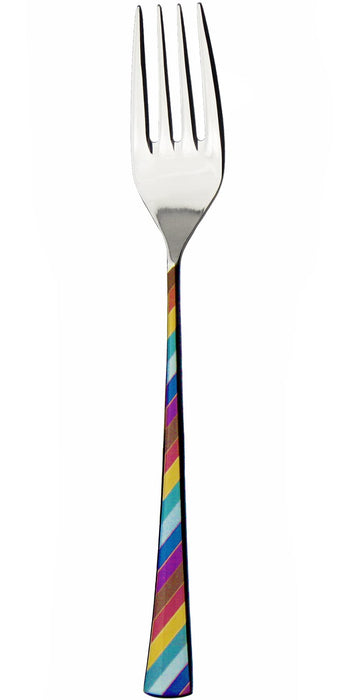 Nagao Niji Multi-Color Dinner Fork 18-8 Stainless Steel 18.5cm Japan-Kiichin - The #1 Place for Japanese Goods in Your Hand!