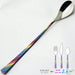 Nagao Niji Parfait Spoon 19.2cm Stainless Steel Multi-Color Made in Japan-Kiichin - The #1 Place for Japanese Goods in Your Hand!