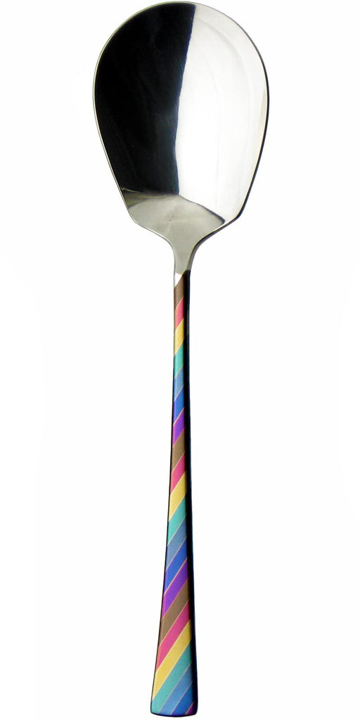 Nagao Niji Service Spoon 21.1cm Multicolor 18-8 Stainless Steel Japan-Kiichin - The #1 Place for Japanese Goods in Your Hand!