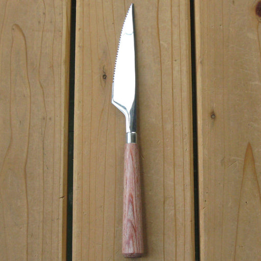 Nagao Nikko 22cm Stainless Steel Steak Knife with Wooden Handle Japan-Kiichin - The #1 Place for Japanese Goods in Your Hand!