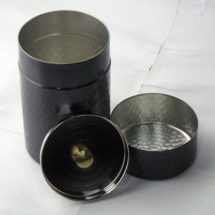 Nagao Pure Copper Tea Canister Small 6.5x11cm Secchu Made in Japan Boxed-Kiichin - The #1 Place for Japanese Goods in Your Hand!
