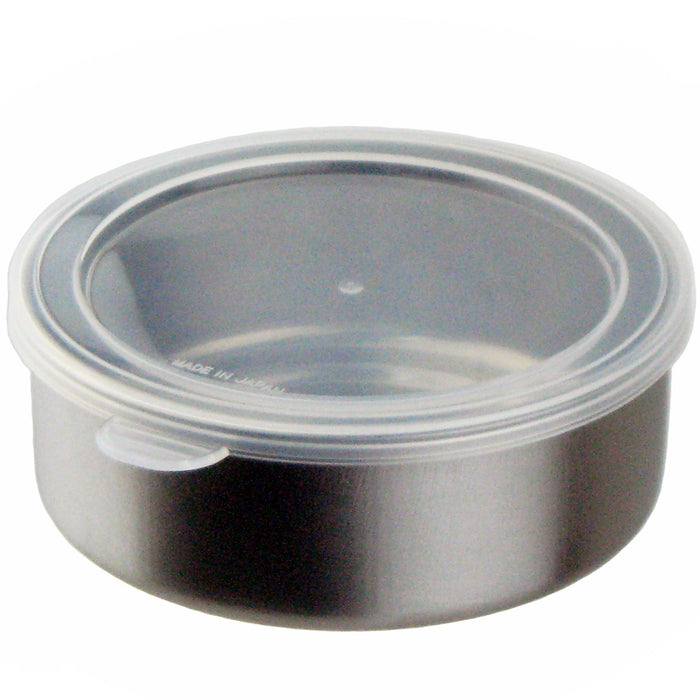 Nagao 12cm Round Stainless Steel Airtight Storage Container with Lid-Kiichin - The #1 Place for Japanese Goods in Your Hand!