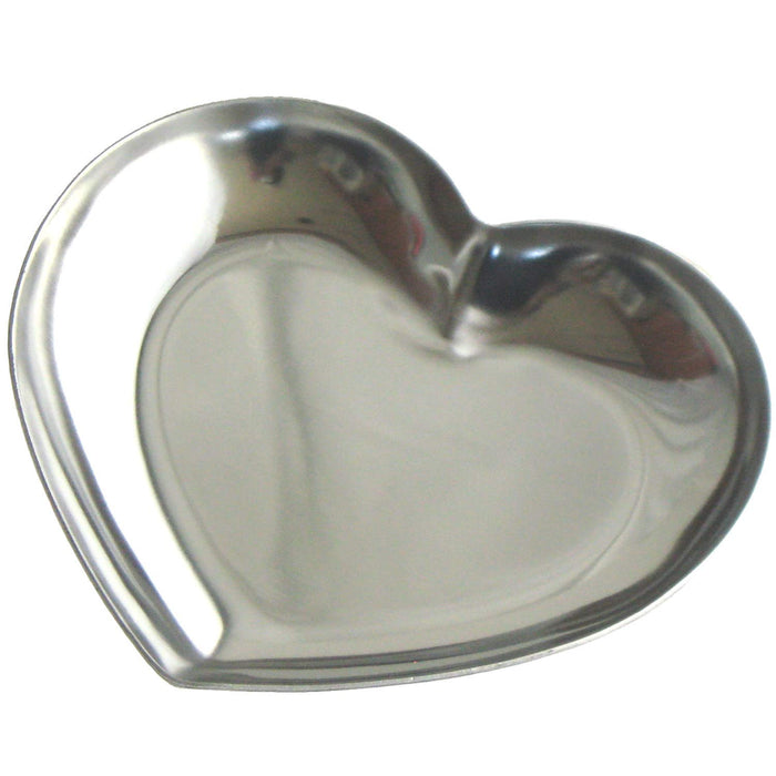 Nagao Tsubame Sanjo Heart Accessory Tray 11.3cm Stainless Steel Japan Made-Kiichin - The #1 Place for Japanese Goods in Your Hand!